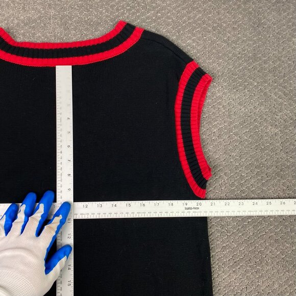 UNB University of New Brunswick Knit Vest Sweater Men's XL Preppy Tennis Criquet - Picture 7 of 10